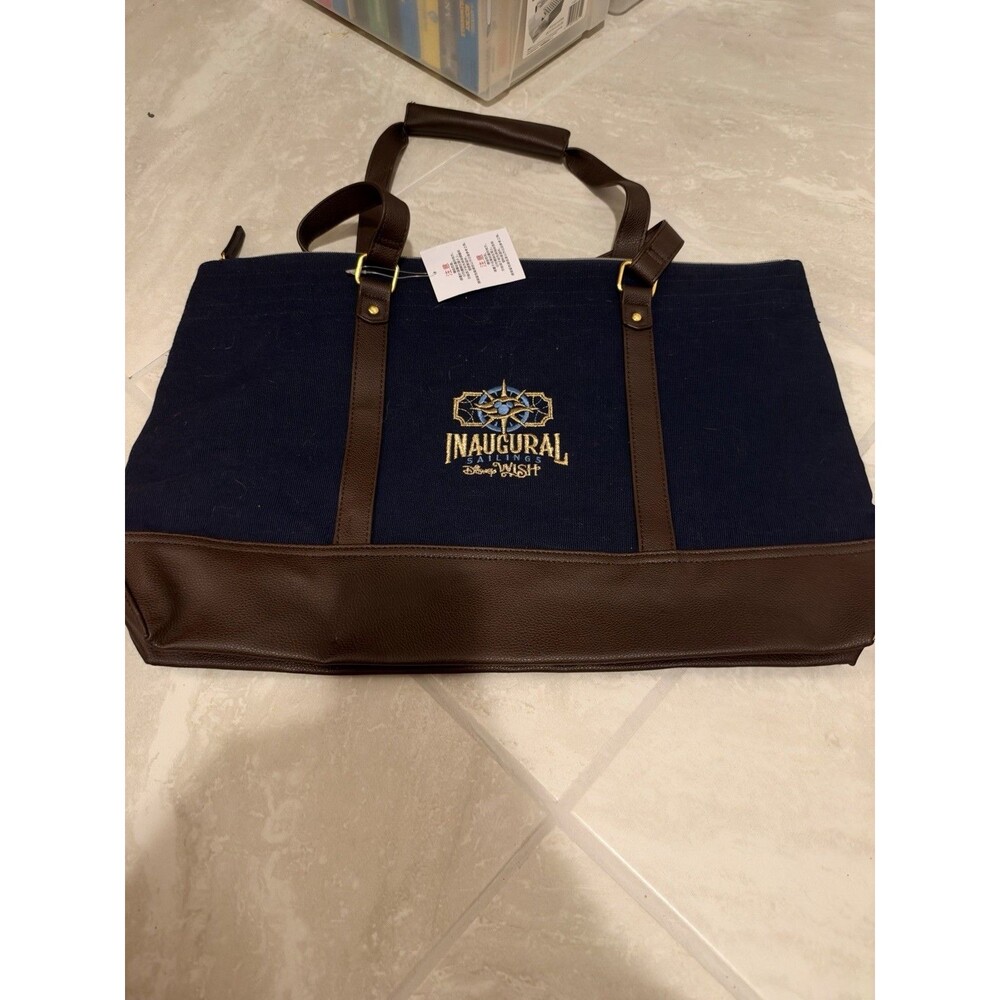 Disney Cruise Line DCL Disney Wish Inaugural Sailing Embroidered Tote Bag